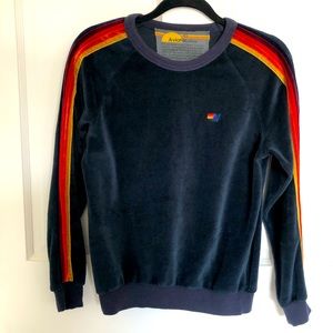 XS Velour Aviator Nation sweater